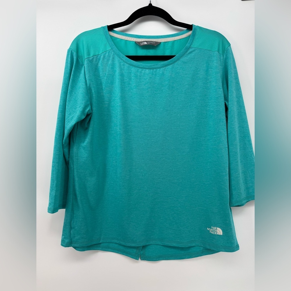 The North Face Inlux Quick Dry 3/4 Sleeve Top Ion Blue Size M - Picture 1 of 6